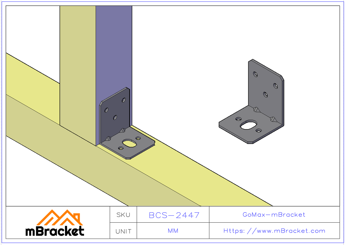 小型角码 L型连接件 角铁 - 2*40*40*50 应用示范