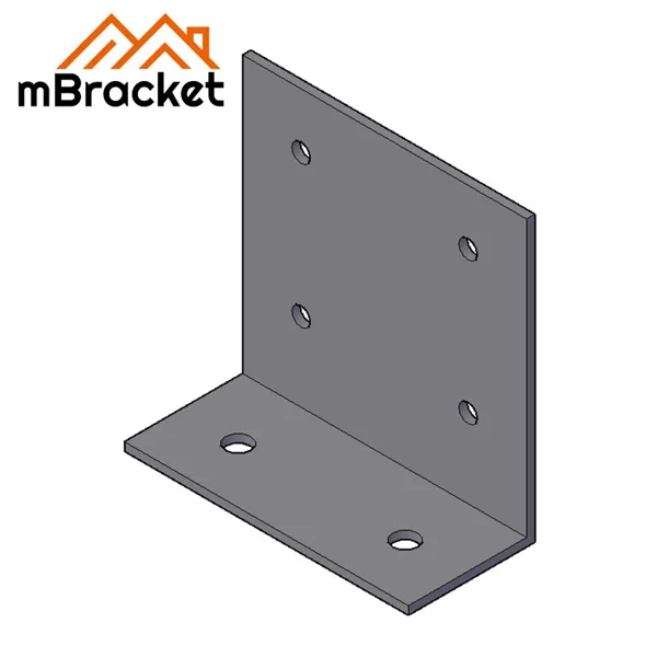 Équerre Lourde Épaissie Connecteur de Structure en Bois - 5*180*80*180 1