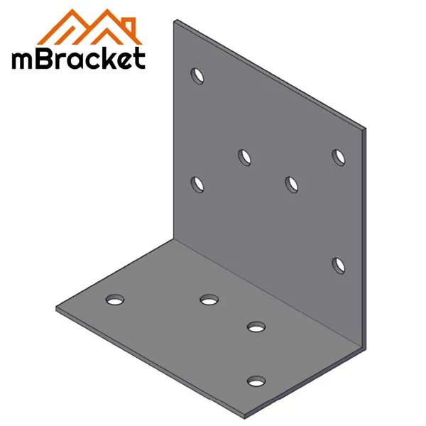 Connecteur d'angle en fer L pour renforcement structurel de bâtiment