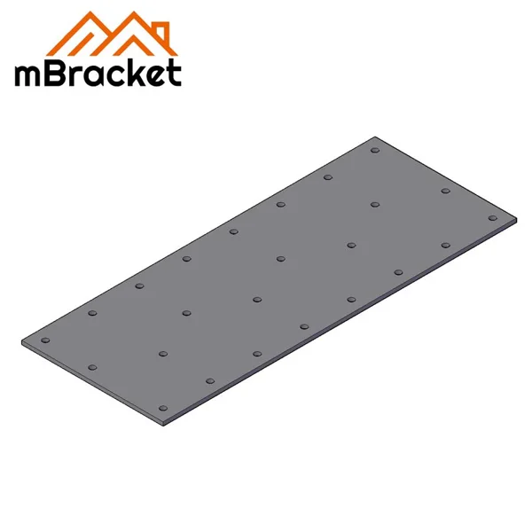 Conector de placa plana, placa de clavos, conector de armadura, herrajes metálicos para techo de madera