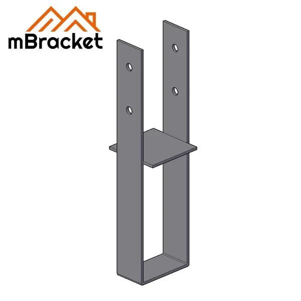 Fester Pfostenträger für Holzrahmen-Villa Metallverbinder - 4.0*89*380 1