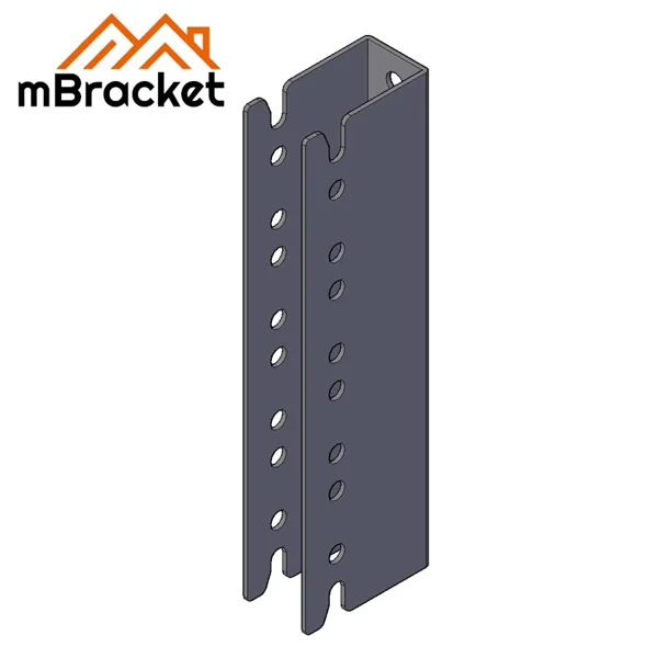 Verdeckter U-förmiger Balken-Stützen-Verbinder für japanischen Holzbau - 3*50*345 1