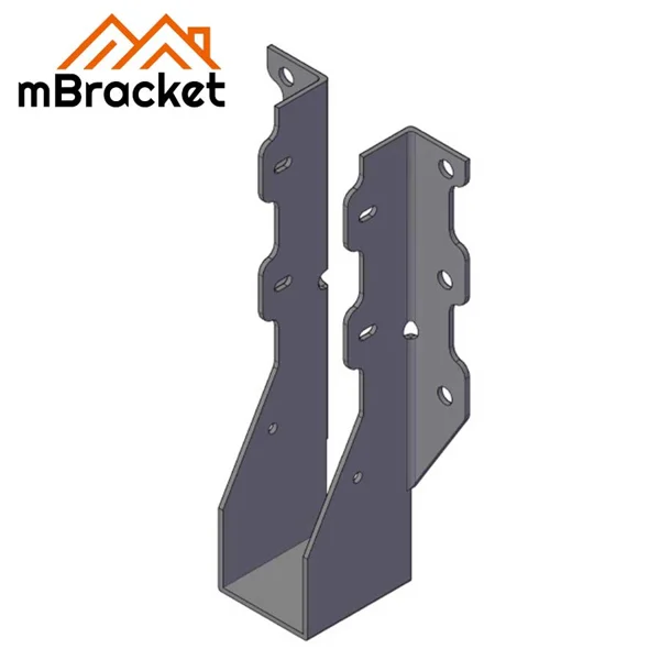 Conector de Suspensão em Forma de U para Viga Conector Horizontal Viga-a-Viga para Estruturas de Madeira