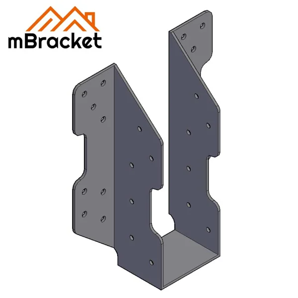 Sabot de poutre lourd Connecteur pour lamellé-collé Quincaillerie de renfort bois - 5*140*430 1