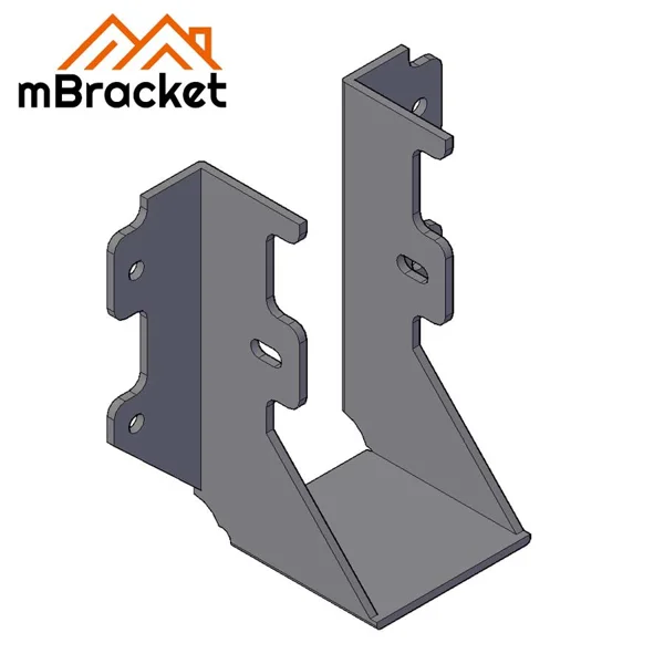 Conector de Colgante en Forma de U para Viga Conexión Horizontal Vigueta-a-Viga para Estructuras de Madera