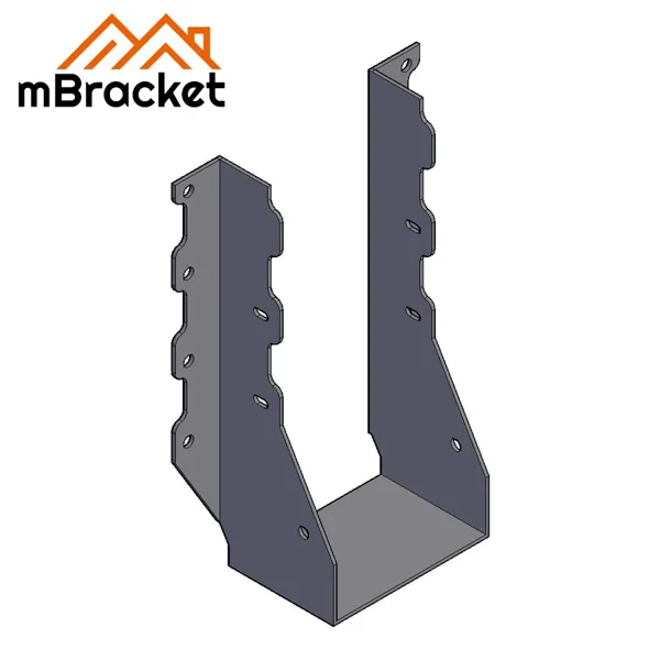 Suporte de viga em U, Conector de viga de madeira, Conector para grandes estruturas de madeira