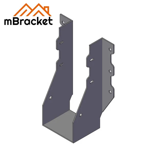 U-förmiger Trägerhaken-Verbinder Holzkonstruktion Träger-Stütze-Verstärkungsbracket - 2*76*200 1