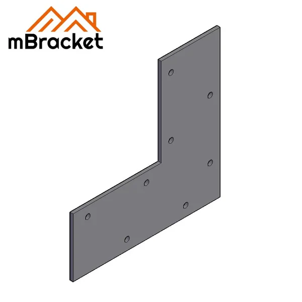Connecteur d'angle plat Connecteur d'angle Quincaillerie de connexion d'angle pour bois - 3*150*150 1
