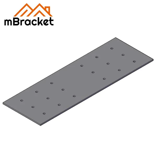 Conector de viga plano, conector metálico para estructura de madera