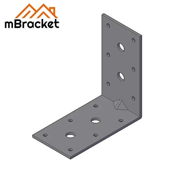 Conector de Canto em L Conector de Ângulo de Aço Acessórios de Ferragens de Reforço de Estrutura de Construção