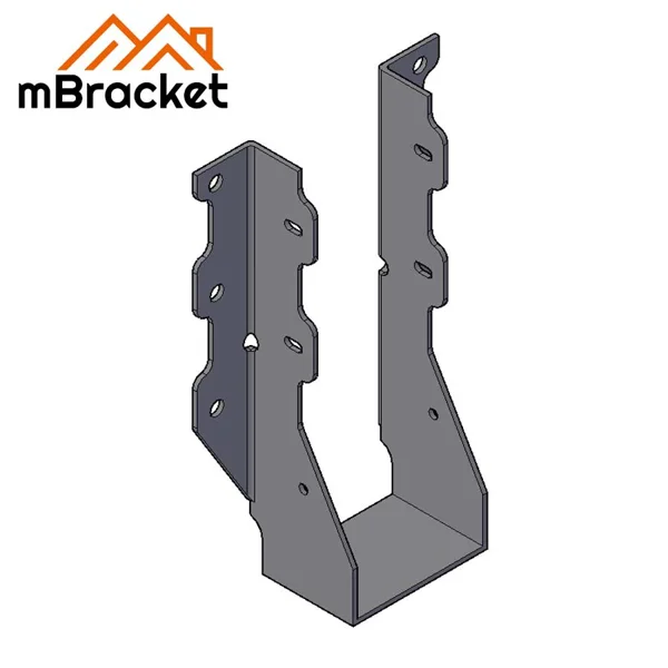 U-förmiger Trägerhänger Horizontaler Holzstrukturverbinder Metallzubehör für Balken- und Trägerverbindung - 2*63*183 1