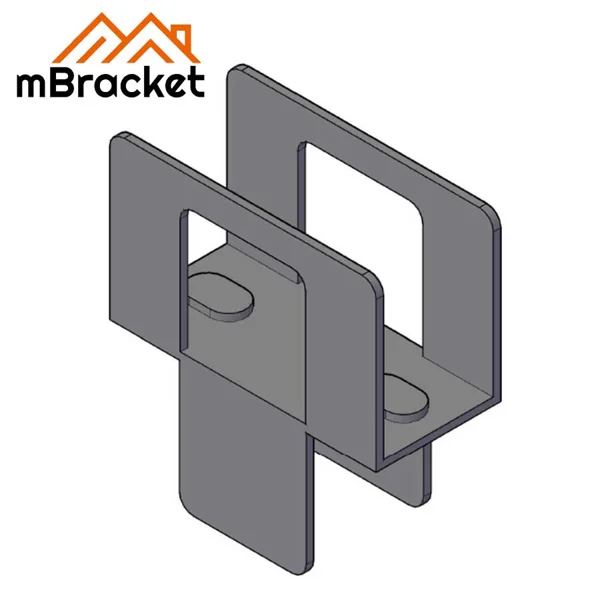 H-Clip OSB-Plattenclip Sperrholz-Außenwandverbinder Dachclip - 1*15.8*38 1