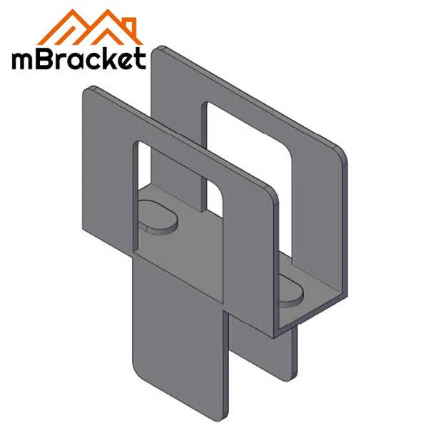 H-Clip OSB-Plattenclip Leichtstahlhaus-Verbinder - 1*12.7*38 1