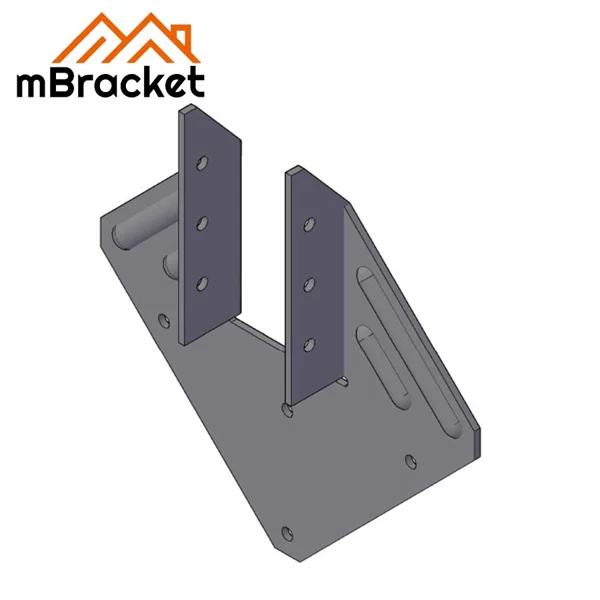 Conector anti-furacão diamante resistente ao vento para conexão de viga e barrote de madeira