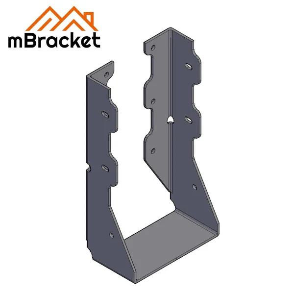 Conector de suspensão em U para conexão horizontal viga-viga