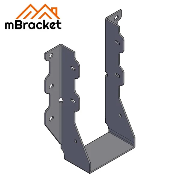 U-förmiger Trägeranschluss Holzstruktur Balkenverstärkungsbracket - 2*76*175 1