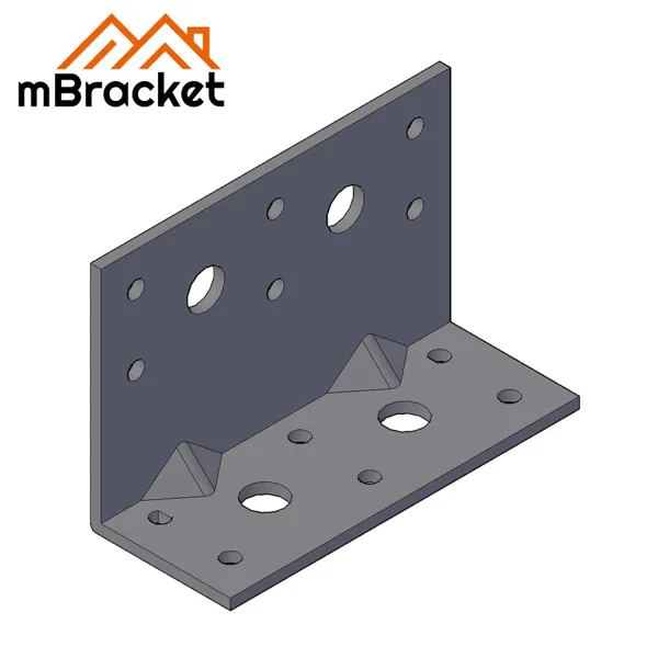Soporte en L Conector de ángulo Accesorios de ferretería de refuerzo de estructura de construcción