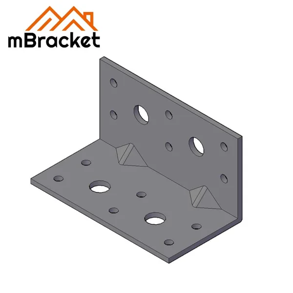 Soporte angular en L Conector de ángulo Accesorios de ferretería de refuerzo de estructura de construcción