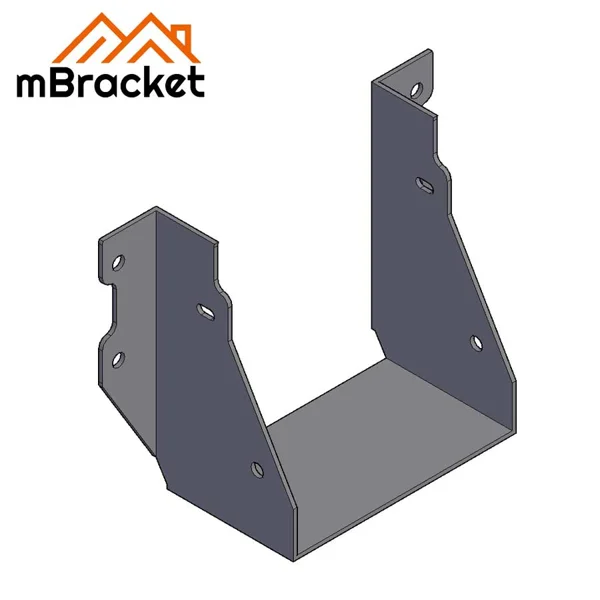 U-förmiger Trägerhänger Horizontaler Holzstrukturverbinder - 2*120*130 1