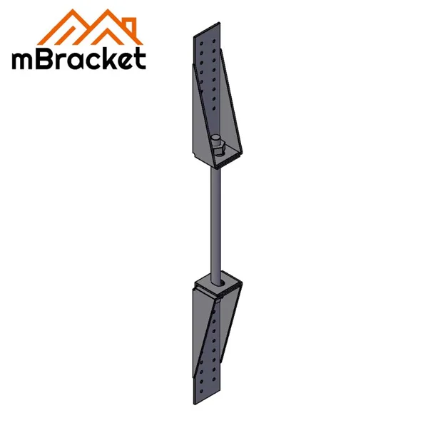 Tensor de piso, Conector antiviento y antisísmico, Conector viga-columna para casas de madera