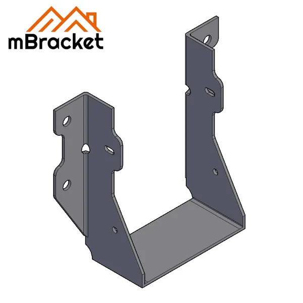 Suporte de Viga em U para Estrutura de Madeira Conector Horizontal de Viga e Travessa