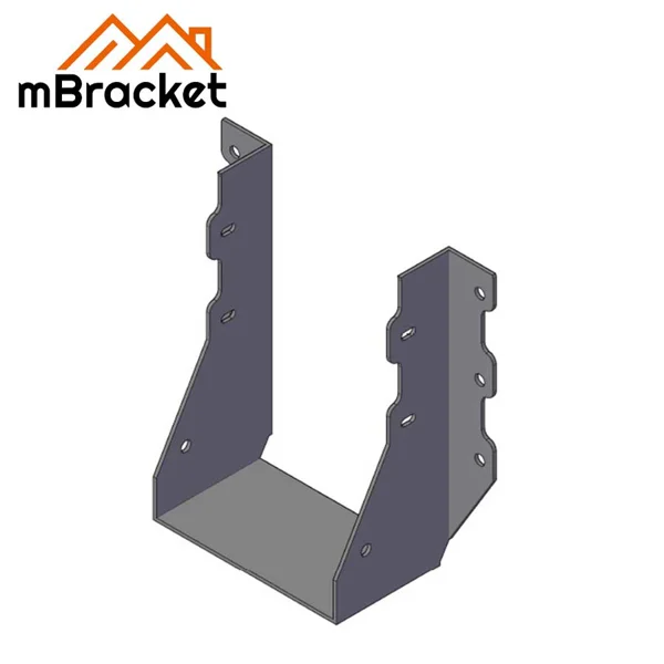 Suporte em U para Viga Conector Horizontal para Estrutura de Madeira - 2*120*180 1
