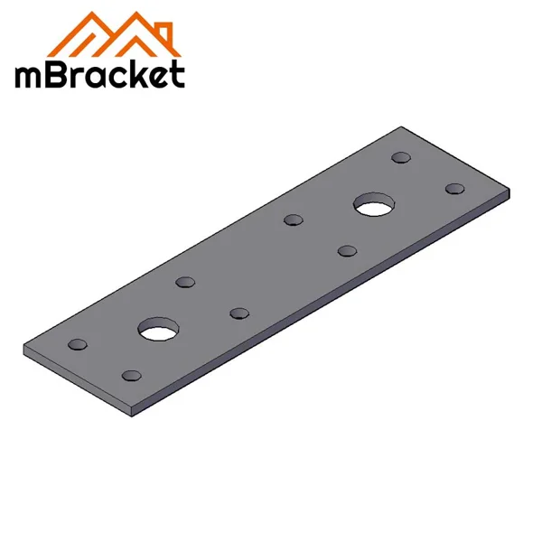 Conector plano Placa de pregos Conector de treliça Acessório metálico para telhado de madeira