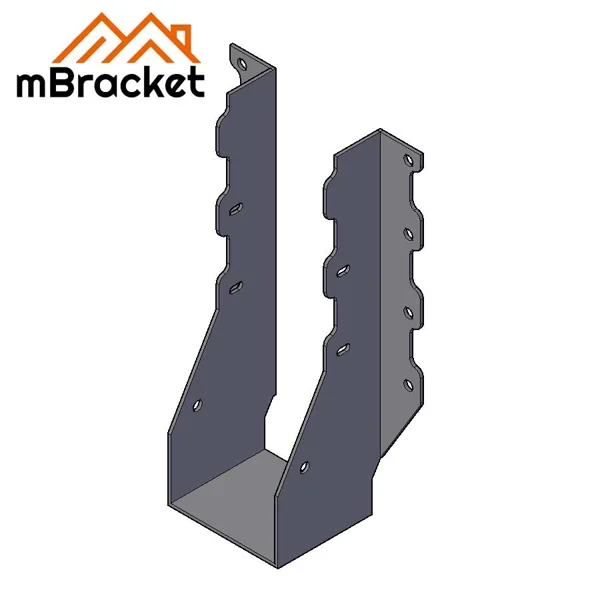 Sabot de poutre U-support Accessoires métalliques pour villa en bois