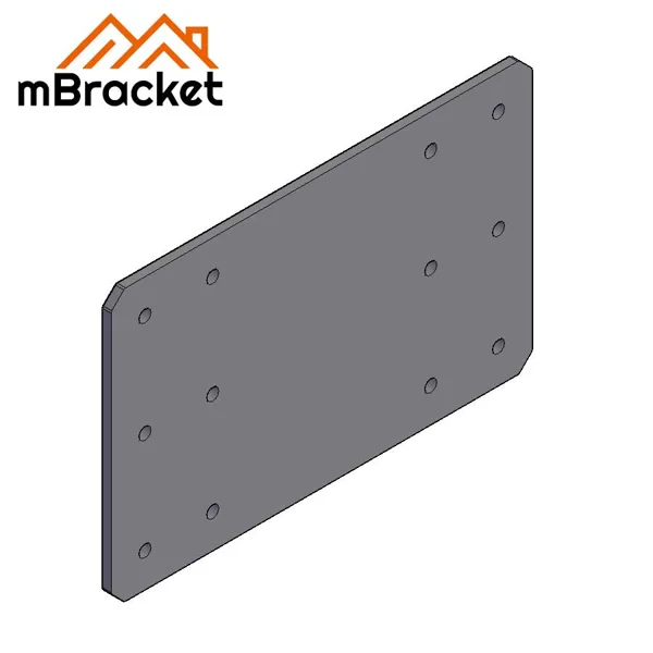 Conector plano para vigas Conector de barrote Ferragens de reforço de aço e madeira