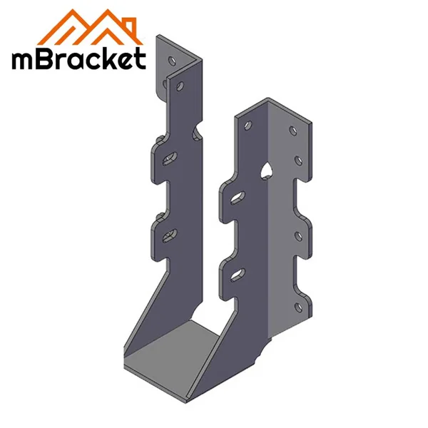 Suporte de viga em U para estrutura de madeira 38mm Viga de travamento Conector horizontal - 2*38*135 1