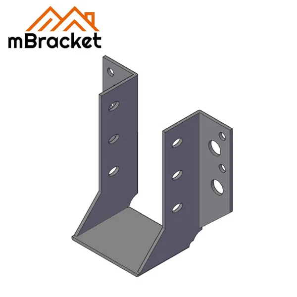 U-förmiger Trägerhänger-Anschluss 50mm Balken-zu-Träger Horizontalverbinder - 2*50*92 1