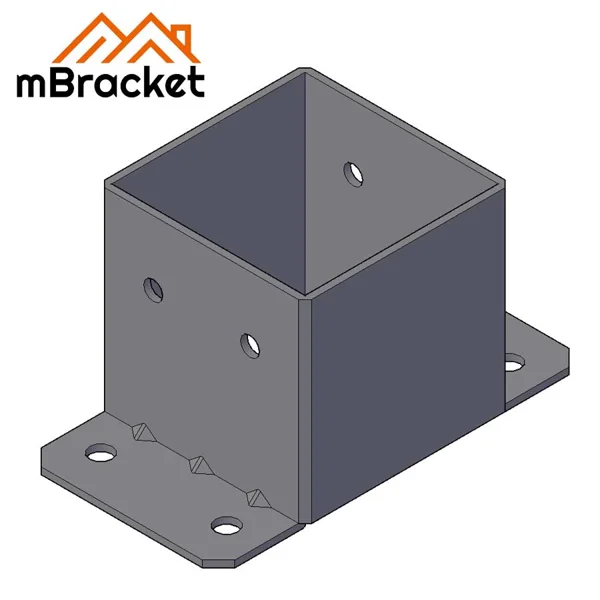 Square Post Base Connector, Column Base, Flared Post Base