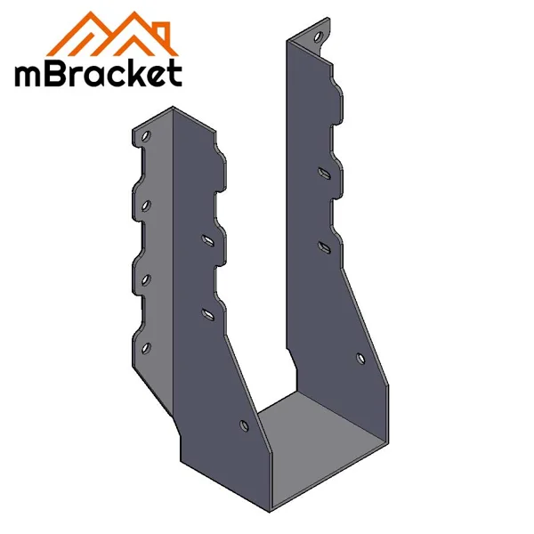 Connecteur de Suspente en U Lourde Structure en Bois Renfort Poutre-Colonne