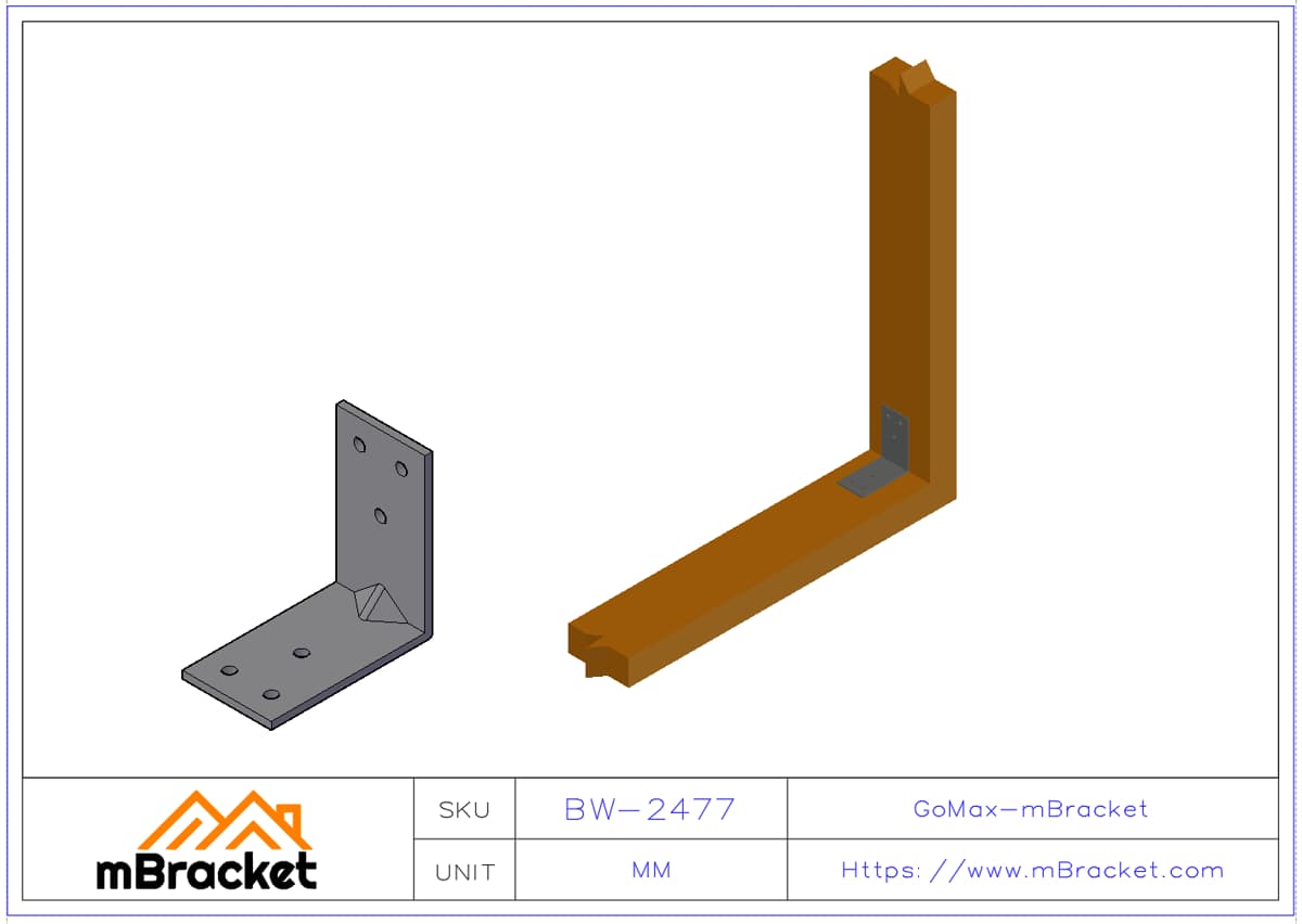 موصل زاوية على شكل حرف L - 3*38*69*69 مثال الاستخدام