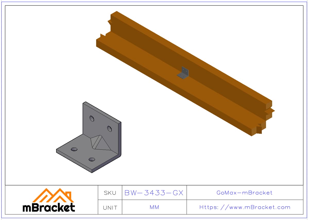 Conector en forma de L - 3*40*35*35 Ejemplo de aplicación
